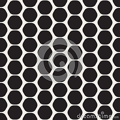 Hexagon seamles geometric pattern. Vector Illustration