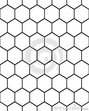 Hexagon seamless pattern Stock Photo