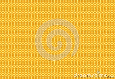 Hexagon structure on the yellow background. Eps 10 vector Vector Illustration