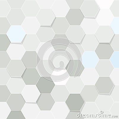 Hexagon tile transparent background Vector Illustration