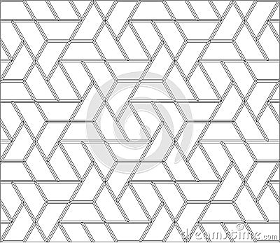 Hexagon tiles Vector Illustration