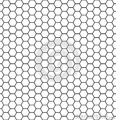 Hexagonal cell texture. Honey hexagon cells, honeyed comb grid grill texture and geometric hive honeycombs, mosaic or speaker Vector Illustration