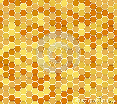 Hexagonal honeycomb bee background pattern vector abstract. Honeycomb bee hive Vector Illustration