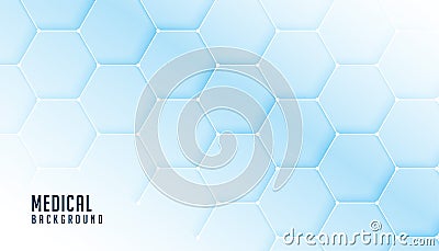 Hexagonal medical science and healthcare banner design Vector Illustration