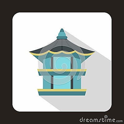 Hexagonal pavilion , South Korea icon Vector Illustration