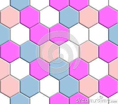 Hexagonal Repeat Pattern Background Stock Photo