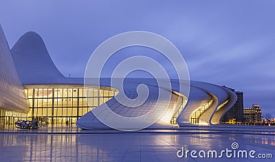 Heydar Aliyev Center in Baku.Azerbaijan Editorial Stock Photo