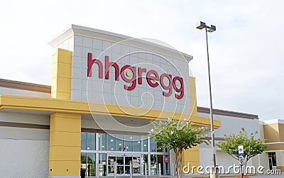 HHGREGG Electronics Store Editorial Stock Photo