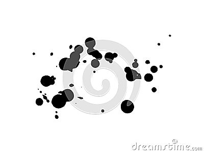 Grunge splatter drips 10 Vector Illustration