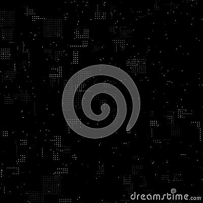 Hi-Res Black and White Grid patterns with basic shapes, dots, rectangles and triangles Stock Photo