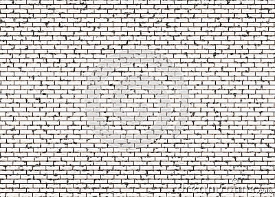 Hi-res red small brick wall pattern with noise texture Stock Photo