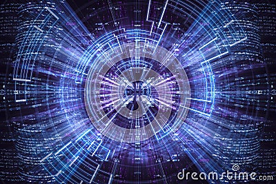 Hi-tech abstract background. Stock Photo