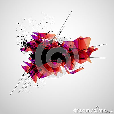 Hi-tech abstract banner Vector Illustration