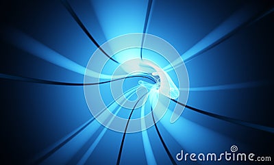 Hi Tech Abstract Wormhole Stock Photo