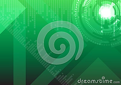 Hi-tech green background Vector Illustration