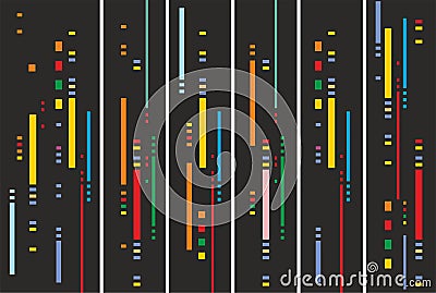Hi tech polygon texture . Neon Speed Lines. abstract background rainbow rays cdr x16 Vector Illustration