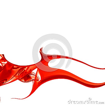 Hi-tech red frame. Stock Photo