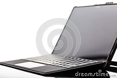 Hi-tech sleek laptop Stock Photo