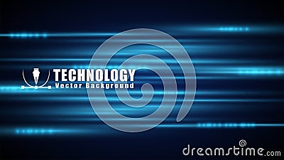 hi-tech technology vector background,speed internet connection,futuristic element movement background Vector Illustration