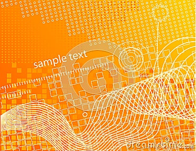 Hi-tech wallpaper. Vector Illustration