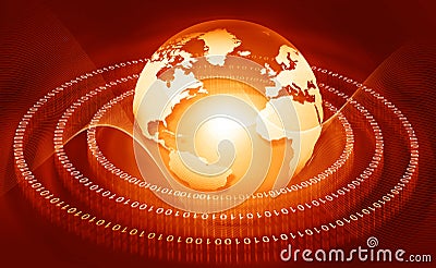 Hi-tech world technological Stock Photo