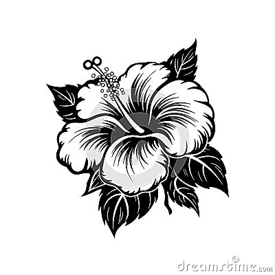 Hibiscus logo Stock Photo