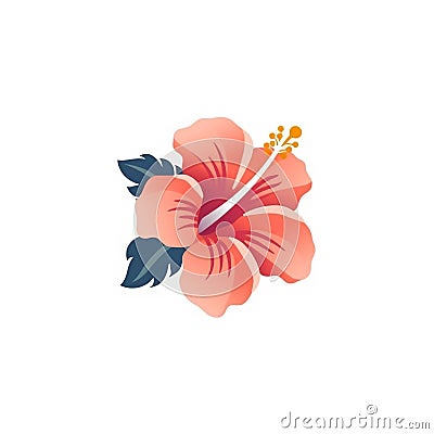 Hibiscus logo Stock Photo