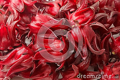 Hibiscus sabdariffa or roselle fruits Stock Photo