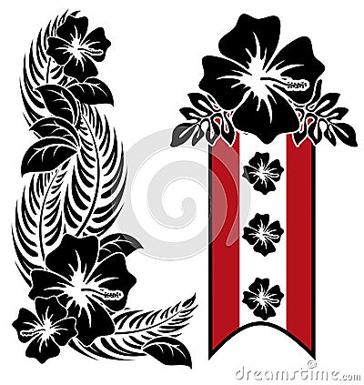 Hibiscus 5 Vector Illustration