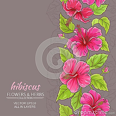 Hibiscus vector background Vector Illustration