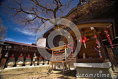 Hida Kokubunji shrine in Takayama Stock Photo