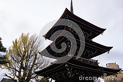 Hida Kokubunji Temple Takayama - Heritage Temple over 1200 years old Stock Photo