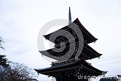 Hida Kokubunji Temple Takayama - Heritage Temple over 1200 years old Stock Photo