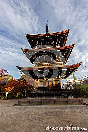 Hida Kokubunji Temple in Takayama Japan Editorial Stock Photo