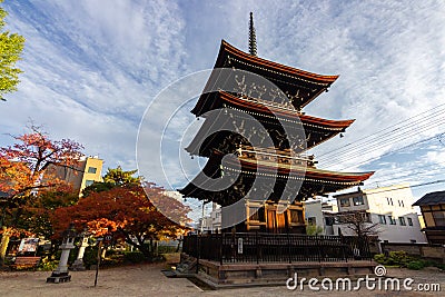 Hida Kokubunji Temple in Takayama Japan Editorial Stock Photo