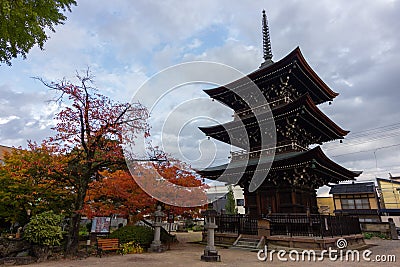 Hida Kokubunji Temple in Takayama Japan Editorial Stock Photo