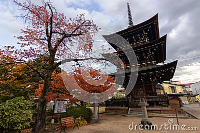 Hida Kokubunji Temple in Takayama Japan Editorial Stock Photo