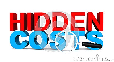 Hidden costs Stock Photo