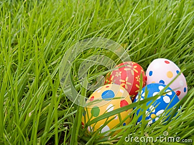 Hidden easter eggs Stock Photo