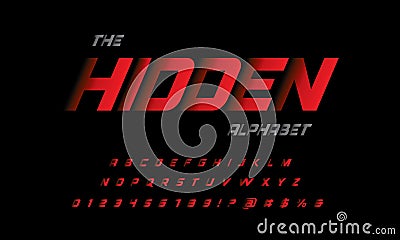 Hidden font Vector Illustration