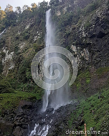 Hidden gem waterfall in Subang, West Java Stock Photo