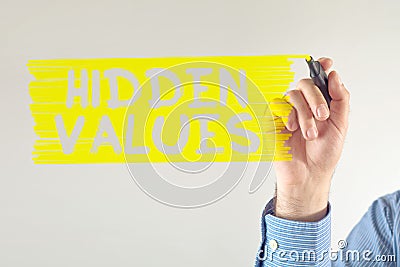 Hidden values Stock Photo