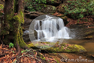 Hidden Waterfall Upstate South Carolina Stock Photo