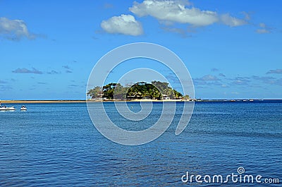 Hideaway Island close to Efate Island, Vanuatu Stock Photo