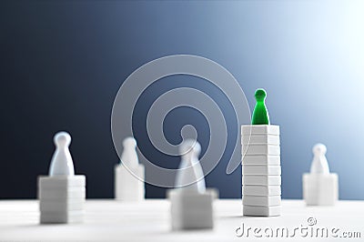 Hierarchy, power, management and leadership concept. Stock Photo