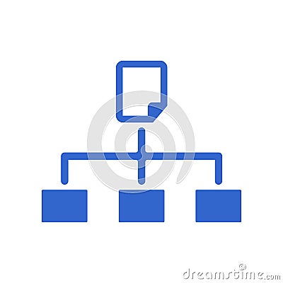 Hierarchy, sitemap icon Vector Illustration