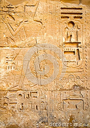 Hieroglyph background Stock Photo