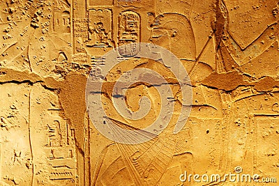 Hieroglyphs in color Stock Photo