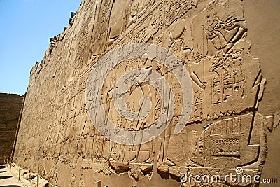 Hieroglyphs in color Stock Photo