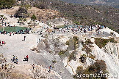 Hierve el agua, Oaxaca, Mexico Editorial Stock Photo